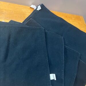 Pier 1 Imports Black Gray Herringbone Reversible Placemats Set of 8 Modern